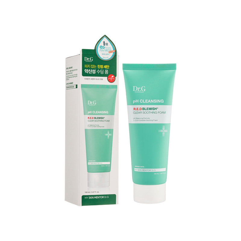 Dr.G Ph Cleansing R.E.D Blemish Clear Soothing Foam 150ML | Sasa Global eShop