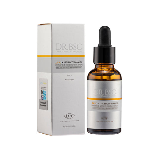 Dr.BSC 2X Vc Whitening & Spots Dissolve Serum Plus 11% Nicotinamide 30ML | Sasa Global eShop