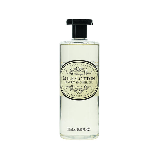 Naturally European Milk Cotton Luxury Shower Gel 500ML | Sasa Global eShop