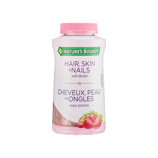 Nature'S Bounty Optimal Solutions Hair, Skin & Nails With Biotin Gummies 220Capsules | Sasa Global eShop