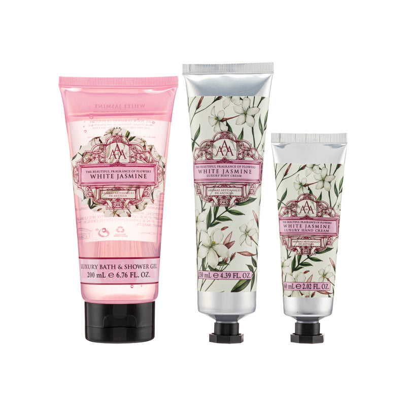 Aromas Artesanales De Antigua Bath & Body Collection White Jasmine 3 PCS | Sasa Global eShop