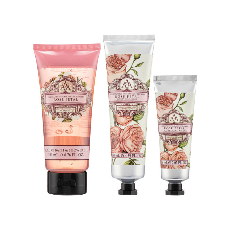 Aromas Artesanales De Antigua Bath & Body Collection Rose Petal 3PCS | Sasa Global eShop