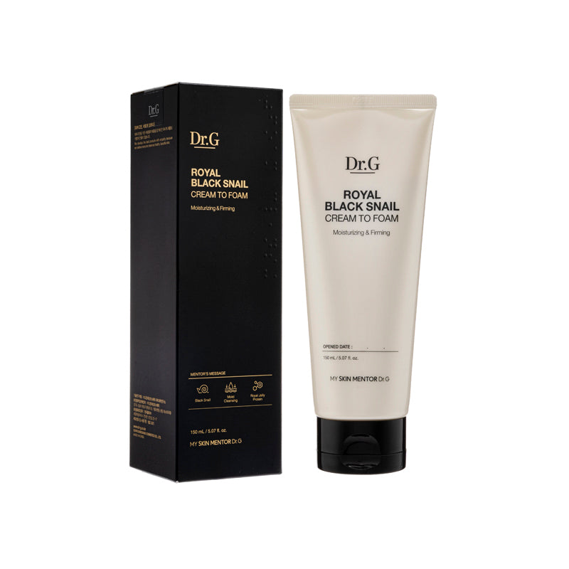 Dr.G Royal Black Snail Cream Foam 150ML | Sasa Global eShop