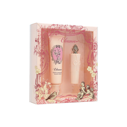 Eleanor Poppy Hand Cream And Rose Lip Treatment Set 2PCS | Sasa Global eShop