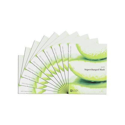 Snp Aloe Supercharged Mask 10PCS | Sasa Global eShop