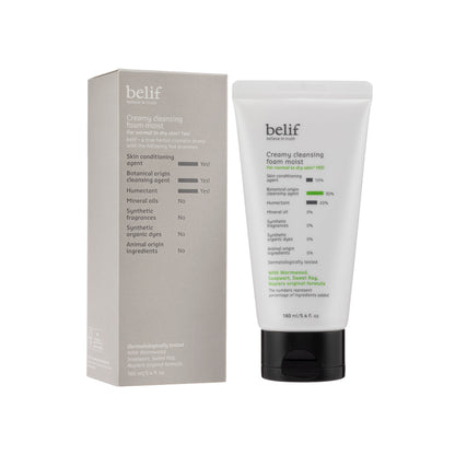 Belief Creamy Cleansing Foam Moist 160ML | Sasa Global eShop