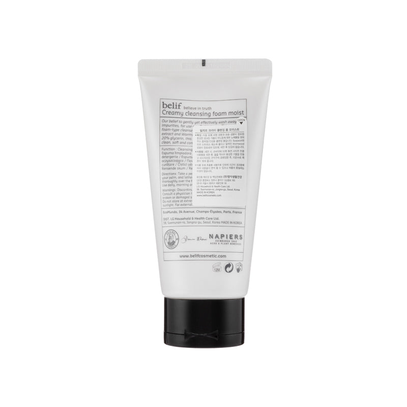 Belief Creamy Cleansing Foam Moist 160ML | Sasa Global eShop