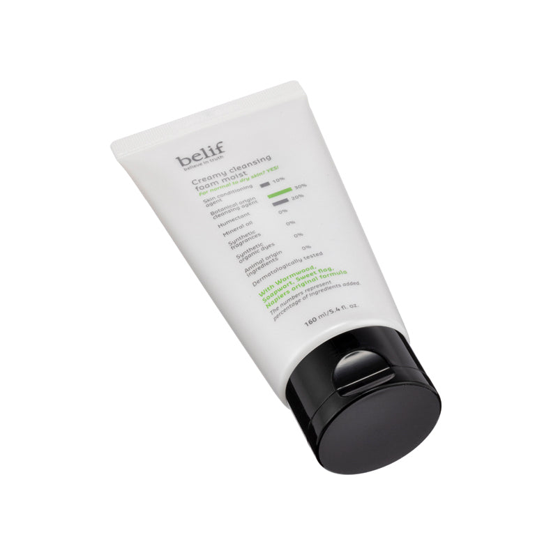 Belief Creamy Cleansing Foam Moist 160ML | Sasa Global eShop